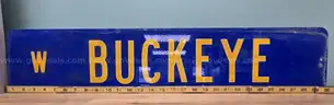 Aluminum Street Sign **  W BUCKEYE **