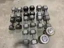 8 pairs Assortment of paired Dumbbells