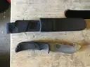 3 Fillet fishing knives and skinning knife