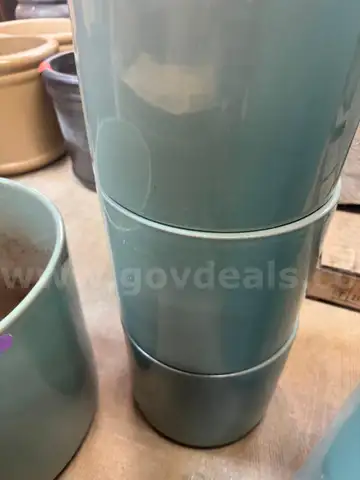 Lot of 7 Round Planters