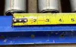 Lot of 7 Atlantis RS19 27" X 10' 24"BF Gravity Roller Flow Conveyor 1.9" 120" #166