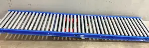 Lot of 7 Atlantis RS19 27&#x22; X 10&#x27; 24&#x22;BF Gravity Roller Flow Conveyor 1.9&#x22; 120&#x22; #A17