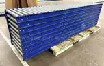 Lot of 7 Atlantis RS19 27&#x22; X 10&#x27; 24&#x22;BF Gravity Roller Flow Conveyor 1.9&#x22; 120&#x22; #A17