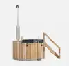 NEW 5ft Canadian Cedar Wood Fire Barrel Hot Tub Internal Stove 2-3 Person 60"