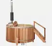 NEW 5ft Canadian Cedar Wood Fire Barrel Hot Tub Internal Stove 2-3 Person 60"