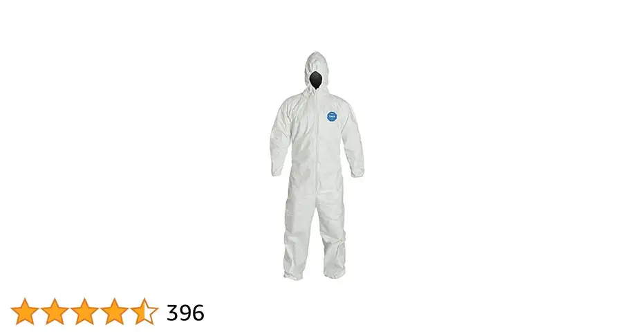 Lot of Approximately 2100 Tyvek DuPont 400 White Lab Coat Coverall Protective Clothing PPE Size XL 350 Boxes of 6