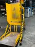 McCall Yellow Electric Dumper Tote Unloader Hopper On Wheels 92&#x22; X 51&#x22; X 91&#x22; #B28