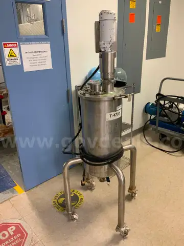 Tolan Machinery T-4707 12 Gallon Stainless Steel Full Vacuum Mixing Tank 15PSI @ 350F 12&#x22; X 24&#x22; #V12