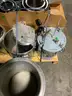 Lot of 15 Stainless Steel Drums Vessels Pressure Tanks #V3
