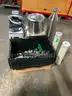 Miscellaneous Lot of Laboratory Equipment Water Bath Lab Drill Pressure Gauges Fritter Vessel Filters #V15