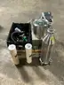 Miscellaneous Lot of Laboratory Equipment Water Bath Lab Drill Pressure Gauges Fritter Vessel Filters #V15
