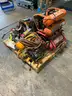 Lot of Tools Shop Equipment Supplies Portable Air Compressor Jack Stand Nail Gun Vise Hardware Fittings #W22