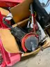 Huge Lot of Miscellaneous Tools Band Saw Circular Saw Come Along Pipe Wrenches Sockets Bench Grinders Sander Hammer #W24