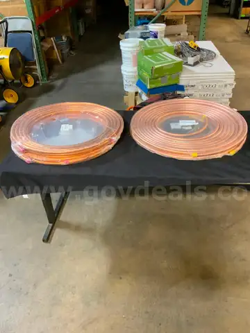 NEW Lot of 4 Rolls Ailiang V-HLR-050-0750 ACR Air Conditioning &#x26; Refrigeration Seamless Copper Coils 3/4&#x22; X 50&#x27; #W25