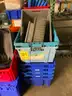 Huge Lot of Approximately 50 Totes Parts Bins Crates Trays Containers Varying Sizes &#x26; Styles #T1