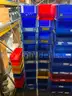 Huge Lot of Approximately 100 Lewis AkroBins Parts Bins Storage Totes Trays Containers Crates Varying Sizes &#x26; Styles #T2