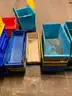 Huge Lot of Approximately 100 Lewis AkroBins Parts Bins Storage Totes Trays Containers Crates Varying Sizes &#x26; Styles #T2