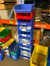 Huge Lot of Approximately 150 AkroBins Parts Bins Containers Totes Crates Trays Varying Sizes &#x26; Styles #T3