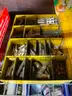 Contents of Rack - Huge Lot of Workshop Shop Jobsite Equipment &#x26; Supplies Shop Vac Tools Sprayer Clamps Cable Hooks #T10
