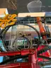 Contents of Rack - Huge Lot of Workshop Shop Jobsite Equipment &#x26; Supplies Shop Vac Tools Sprayer Clamps Cable Hooks #T10