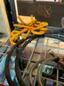 Contents of Rack - Huge Lot of Workshop Shop Jobsite Equipment &#x26; Supplies Shop Vac Tools Sprayer Clamps Cable Hooks #T10