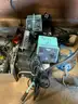 Contents of Rack - Huge Lot of Workshop Shop Jobsite Equipment &#x26; Supplies Shop Vac Tools Sprayer Clamps Cable Hooks #T10