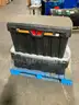 Lot of 3 Totes Tool Bins Yard Containers Contents Included - Harnesses Straps Chains #T12
