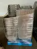 Huge Lot of Approximately 100 Uline Stackable Gray Totes Bins Containers w/ Lids #T14