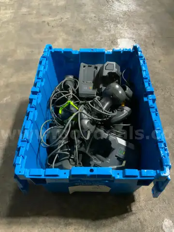 Tote of Symbol Zebra LI2208 DS9808 LI3608 Barcode Scanners Walkie Talkie Battery Chargers #W36