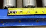 Lot of 7 Atlantis RS19 27&#x22; X 10&#x27; 24&#x22;BF Gravity Roller Flow Conveyor 1.9&#x22; 120&#x22; #A17