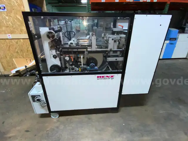 Renz Autopunch AP 360 Automatic Punch Perforator Paper Punching Machine #W117