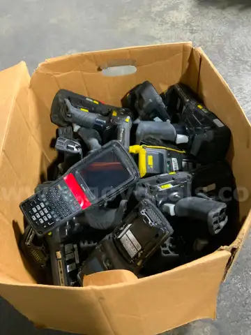 Lot of Approximately 25 Psion Zebra Motorola 7545MBW Handheld Scanners
