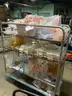 Rack of Laboratory Equipment & Supplies Pipettes Flasks Bottles Caps Vials Tubing Trays Tips Needles Plates #G13