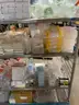 Rack of Laboratory Equipment & Supplies Pipettes Flasks Bottles Caps Vials Tubing Trays Tips Needles Plates #G13