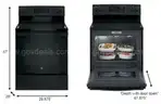 New 30 in. 5.3 cu. ft. Electric Stove with Self-Cleaning Oven in Black