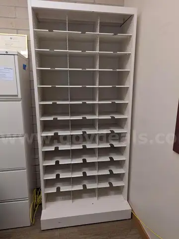 Mail system/storage with adjustable shelving