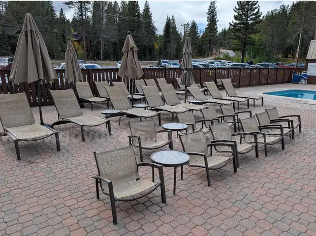 Lot of Misc Outdoor Backyard Pool Furniture - Chairs &#x26; Small Tables