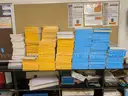 Lot of miscellaneous school aged textbooks and student workbooks