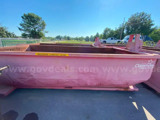 Lot of 6 Large Roll-Off Dumpsters