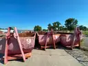 Lot of 6 Large Roll-Off Dumpsters