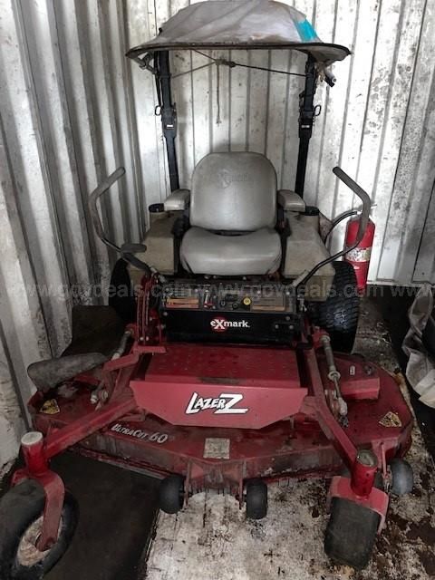 Exmark Lazer Z Riding Mower with 60in Cut GovDeals