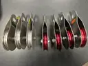 Seven (7) Single Sheave Rescue Pullies, Four (4) Double Sheave Rescue Pullies, and One (1) Rescue Pully System