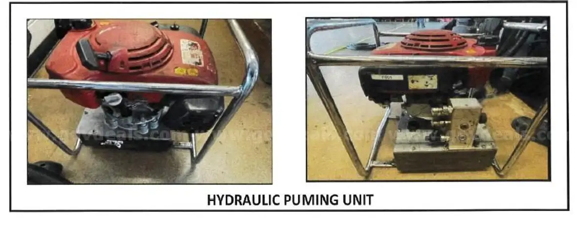 Hurst Tool Extrication Equipment (Pumping Unit, Cutter, Rams, Spreader &#x26; Hoses)