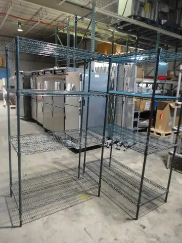 Two (2) Stainless Steel Kitchen Shelves