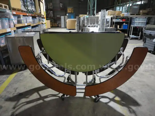 Two (2) Foldable Mobile Children&#x27;s Cafeteria Tables