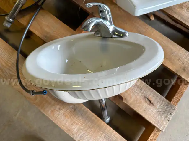 Bathroom Sinks w/ Faucets - 2 units