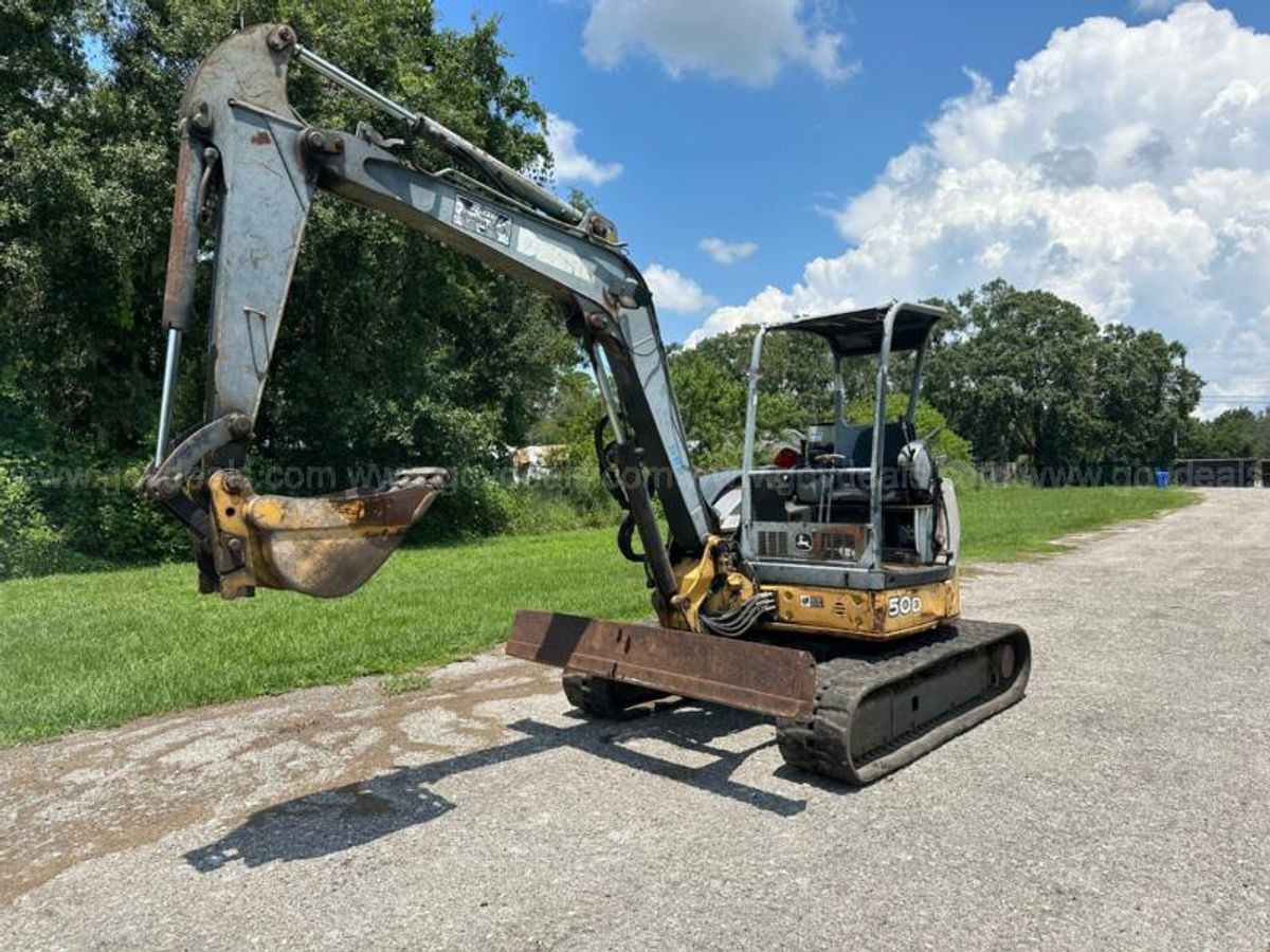 John Deere 50d Mini Excavator Allsurplus 9744