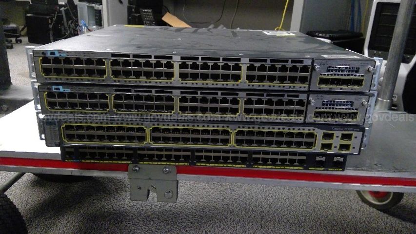 Cisco Ws C3750 48ts E Ws C3750x 48t S And Ws C2960x 48fps L Switches Allsurplus