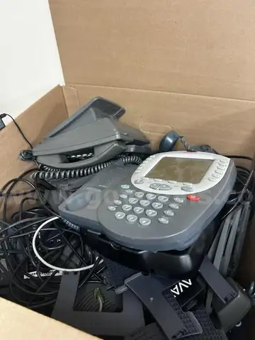 Various Avaya, Lucent and Polycom phones (Boxes A-G)