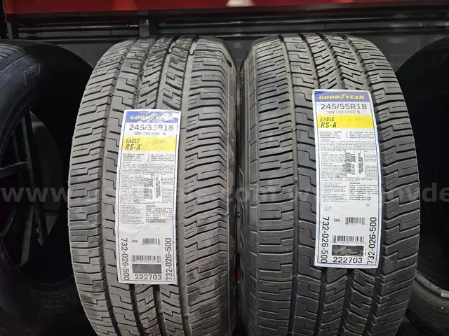 2 TIRES 245/55R 18 GOOD YEAR EAGLE RS-A
